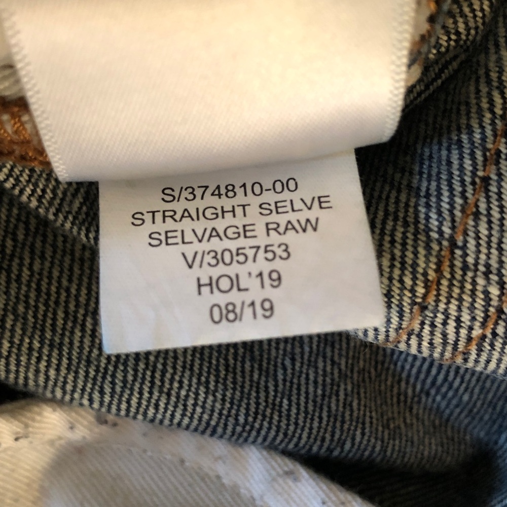 Gap Men's Japanese Raw Selvedge Denim Jeans 33x30 - Picture 16 of 16